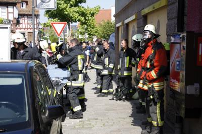 Birkenfeld: Dachstuhlbrand ueber Gemeindebibliothek